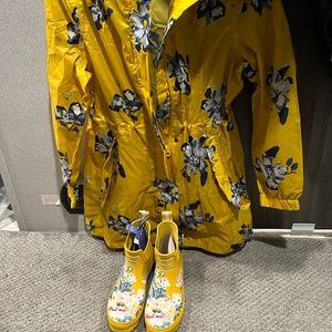 Joules Rain jacket with Boots Set